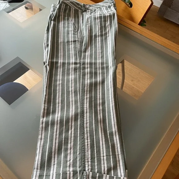 Tommy Hilfiger Dana Fit Capris green stripes size 6 - Picture 4 of 8